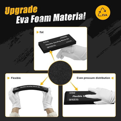 Sanding Block Kit Wet Dry Sanding Blocks Auto Body for Automotive Bodywork